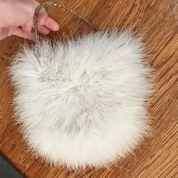 Gorgeous Vintage Delphine Pariente Made in France Feather Purse 1985 - EUC -Rare - Picture 8 of 16